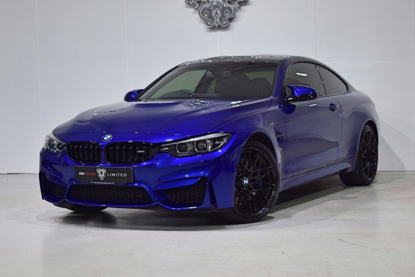 View BMW M4 M TwinPower Turbo DCT Competition Pack - SAN MARINO BLUE- CARBON SPOILER