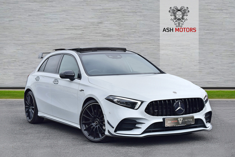 View MERCEDES-BENZ A CLASS AMG A 35 4MATIC PREMIUM PLUS - PAN ROOF - FULL MERCEDES HISTORY - FULL LEATHER
